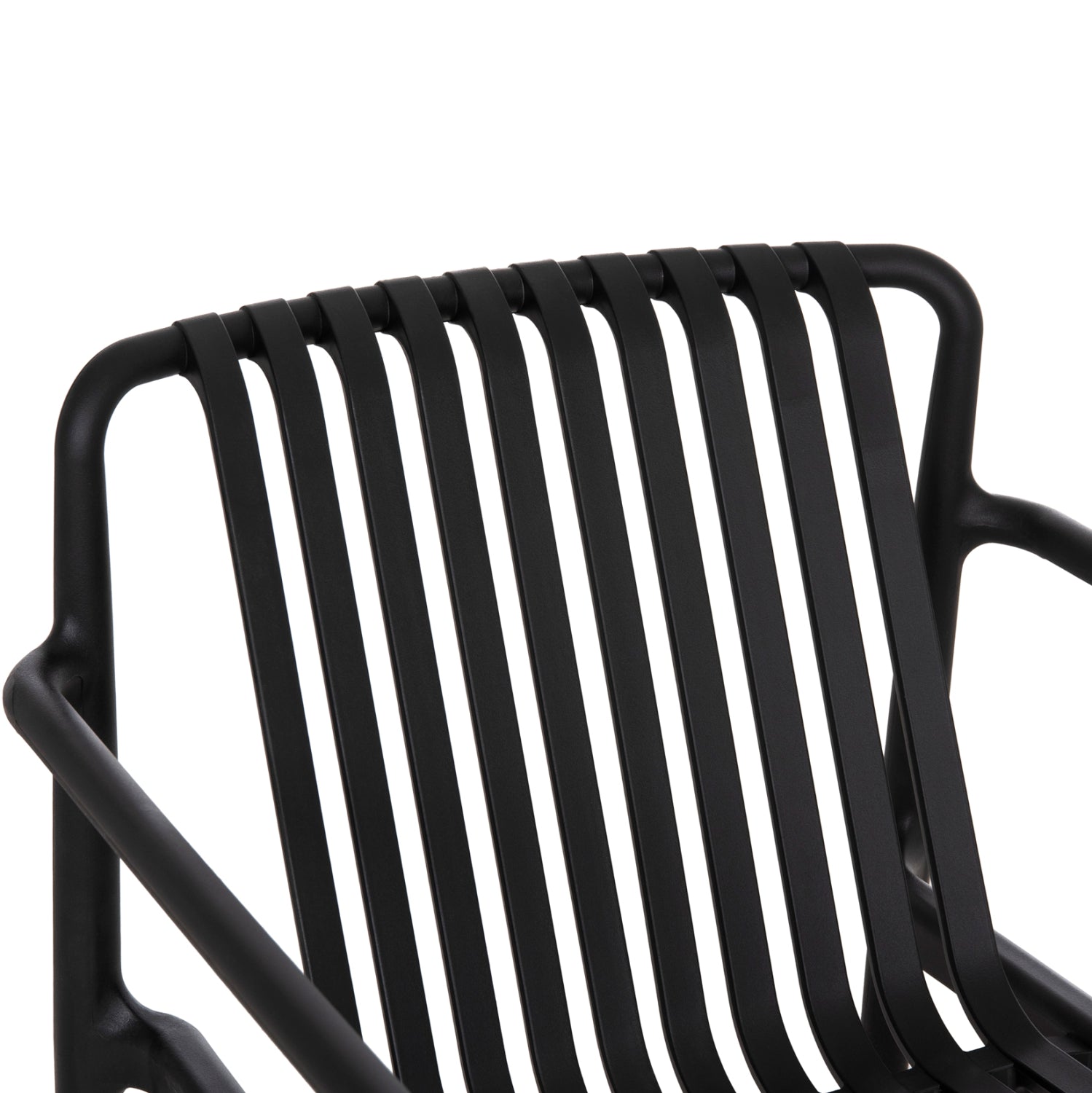 OUTDOOR LOUNGE ARMCHAIR MALEN HM6626.02 BLACK POLYPROPYLENE 67x75x75Hcm