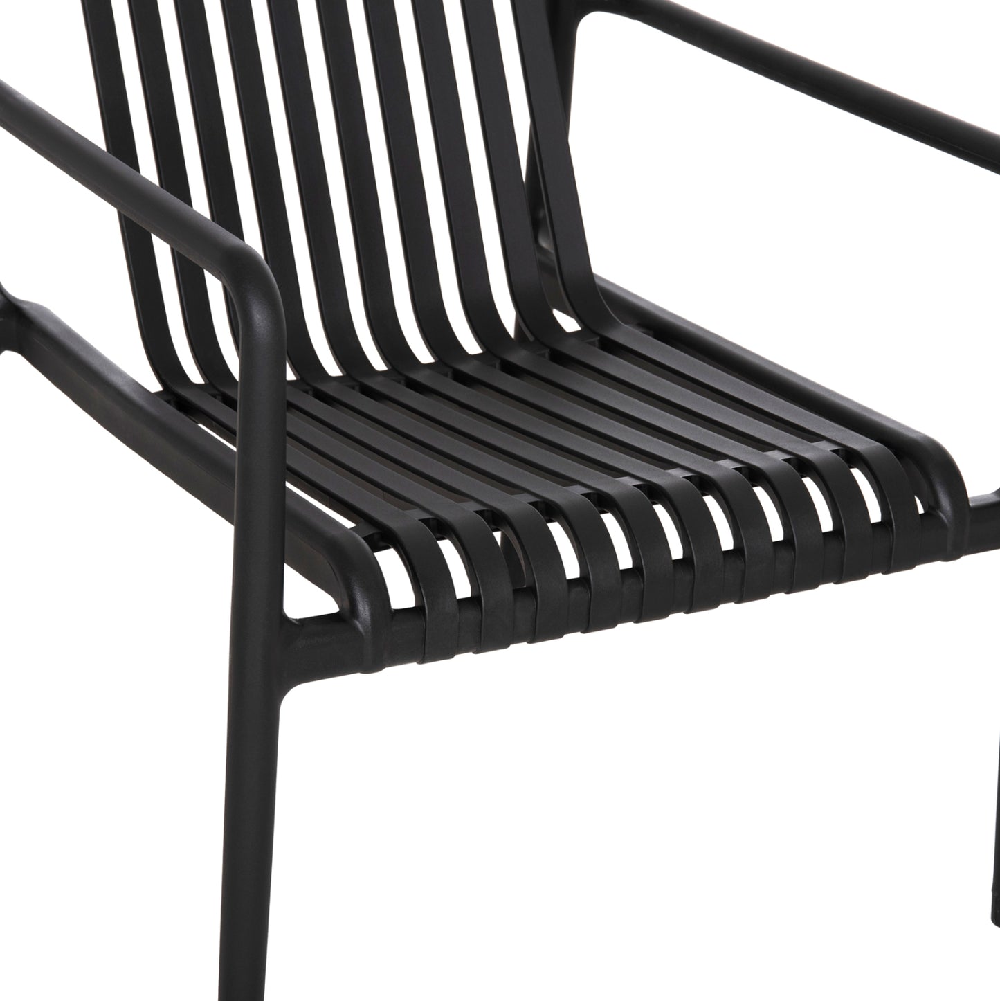 OUTDOOR LOUNGE ARMCHAIR MALEN HM6626.02 BLACK POLYPROPYLENE 67x75x75Hcm