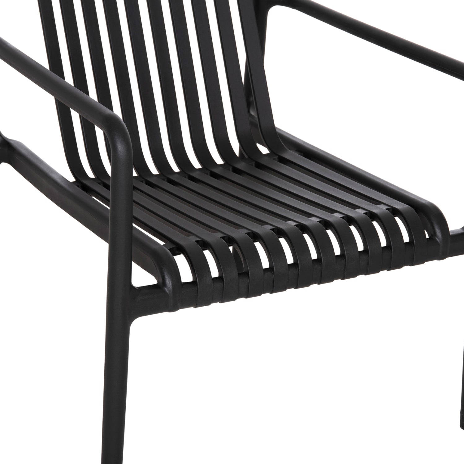 OUTDOOR LOUNGE ARMCHAIR MALEN HM6626.02 BLACK POLYPROPYLENE 67x75x75Hcm