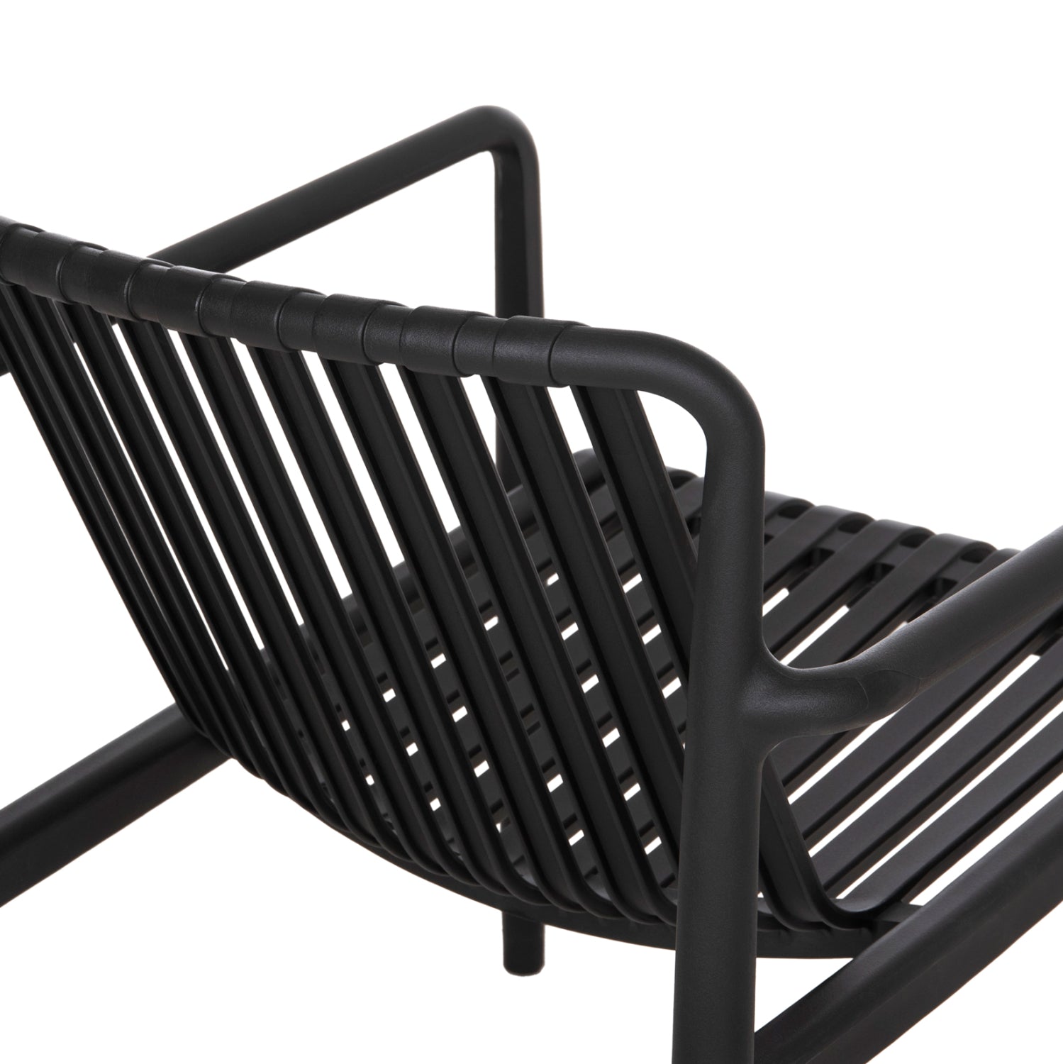 OUTDOOR LOUNGE ARMCHAIR MALEN HM6626.02 BLACK POLYPROPYLENE 67x75x75Hcm