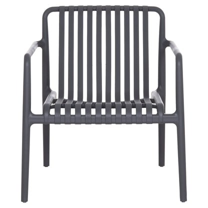 OUTDOOR LOUNGE ARMCHAIR MALEN HM6626.03 GREY POLYPROPYLENE 67x75x75Hcm