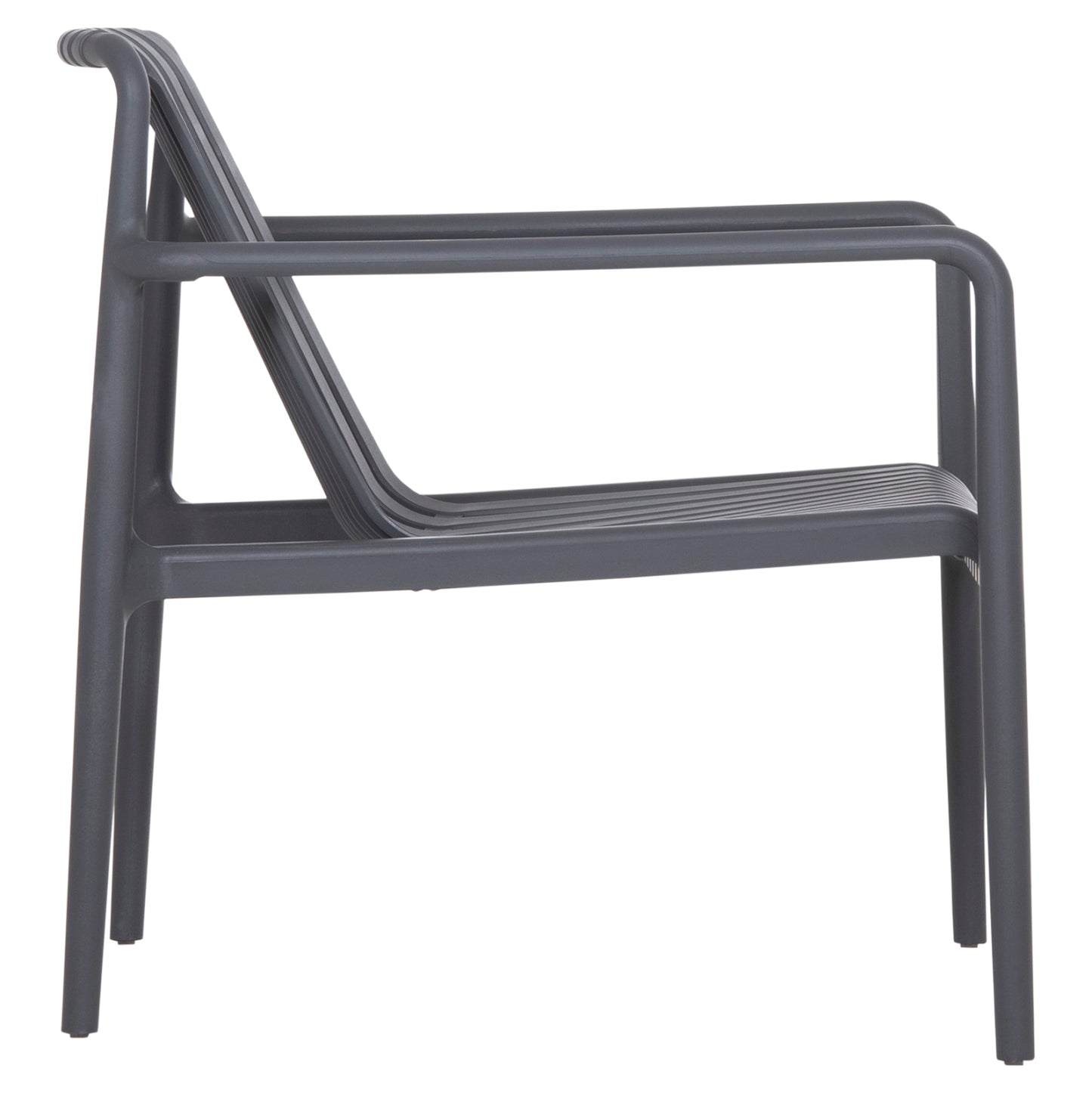 OUTDOOR LOUNGE ARMCHAIR MALEN HM6626.03 GREY POLYPROPYLENE 67x75x75Hcm