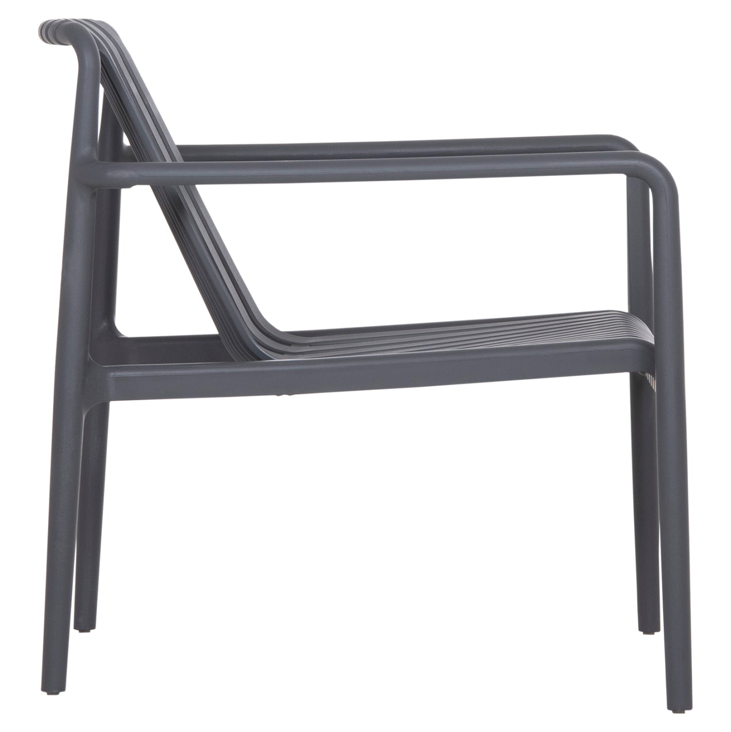 OUTDOOR LOUNGE ARMCHAIR MALEN HM6626.03 GREY POLYPROPYLENE 67x75x75Hcm