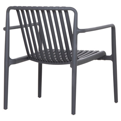 OUTDOOR LOUNGE ARMCHAIR MALEN HM6626.03 GREY POLYPROPYLENE 67x75x75Hcm