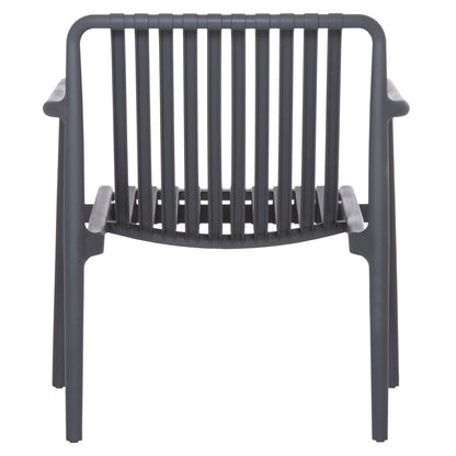 OUTDOOR LOUNGE ARMCHAIR MALEN HM6626.03 GREY POLYPROPYLENE 67x75x75Hcm