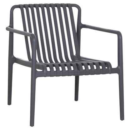 OUTDOOR LOUNGE ARMCHAIR MALEN HM6626.03 GREY POLYPROPYLENE 67x75x75Hcm