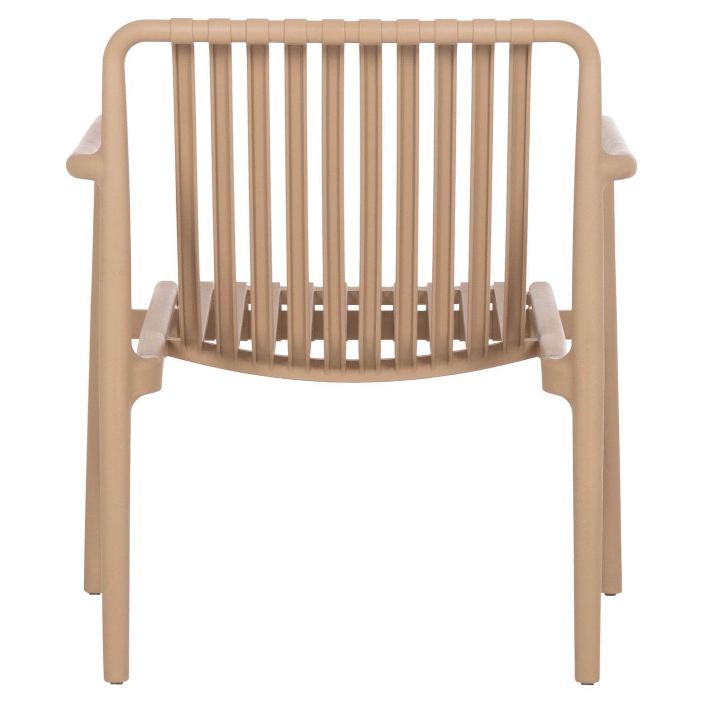 OUTDOOR LOUNGE ARMCHAIR MALEN HM6626.04 CAPPUCCINO POLYPROPYLENE 67x75x75Hcm