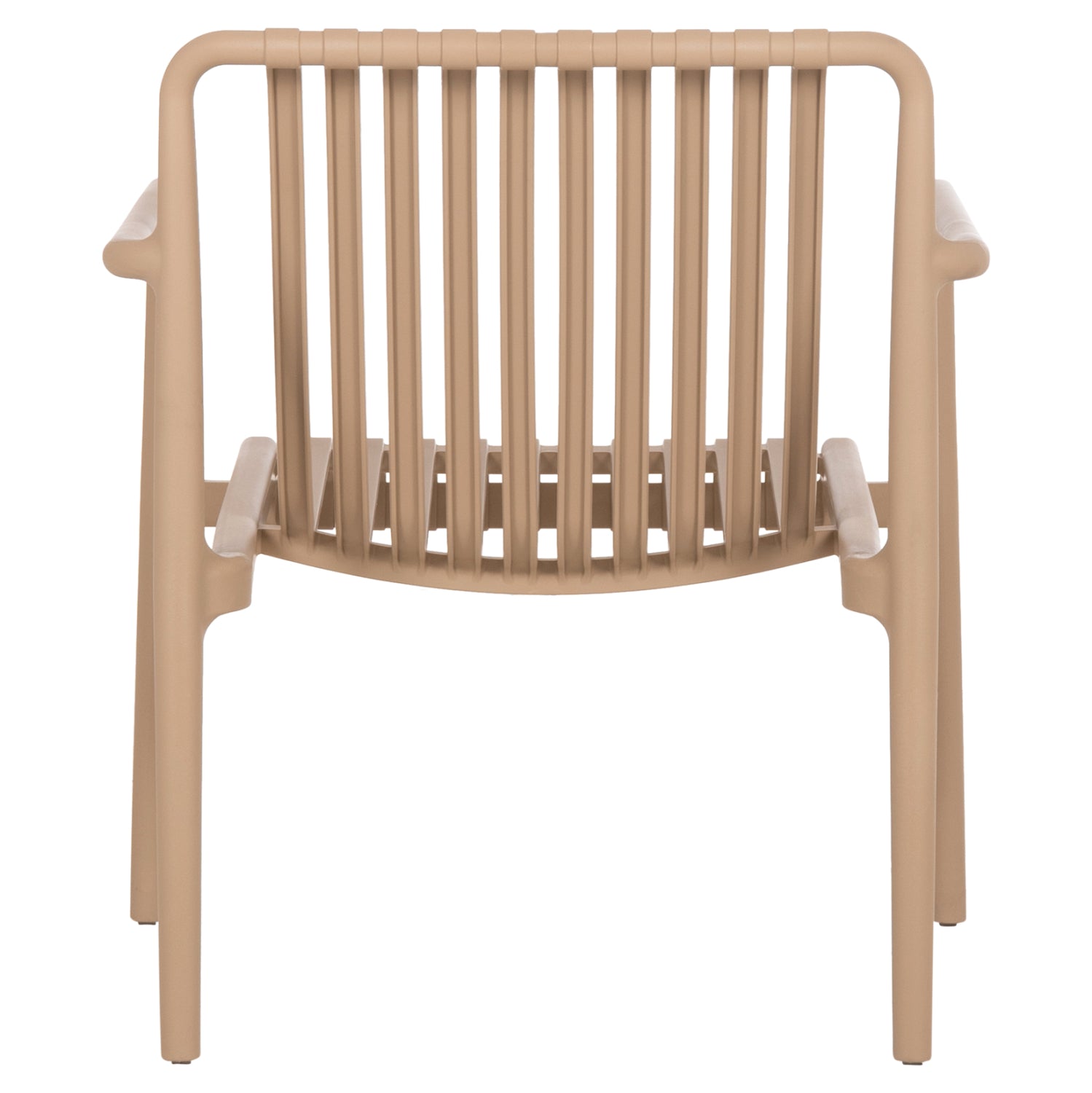 OUTDOOR LOUNGE ARMCHAIR MALEN HM6626.04 CAPPUCCINO POLYPROPYLENE 67x75x75Hcm