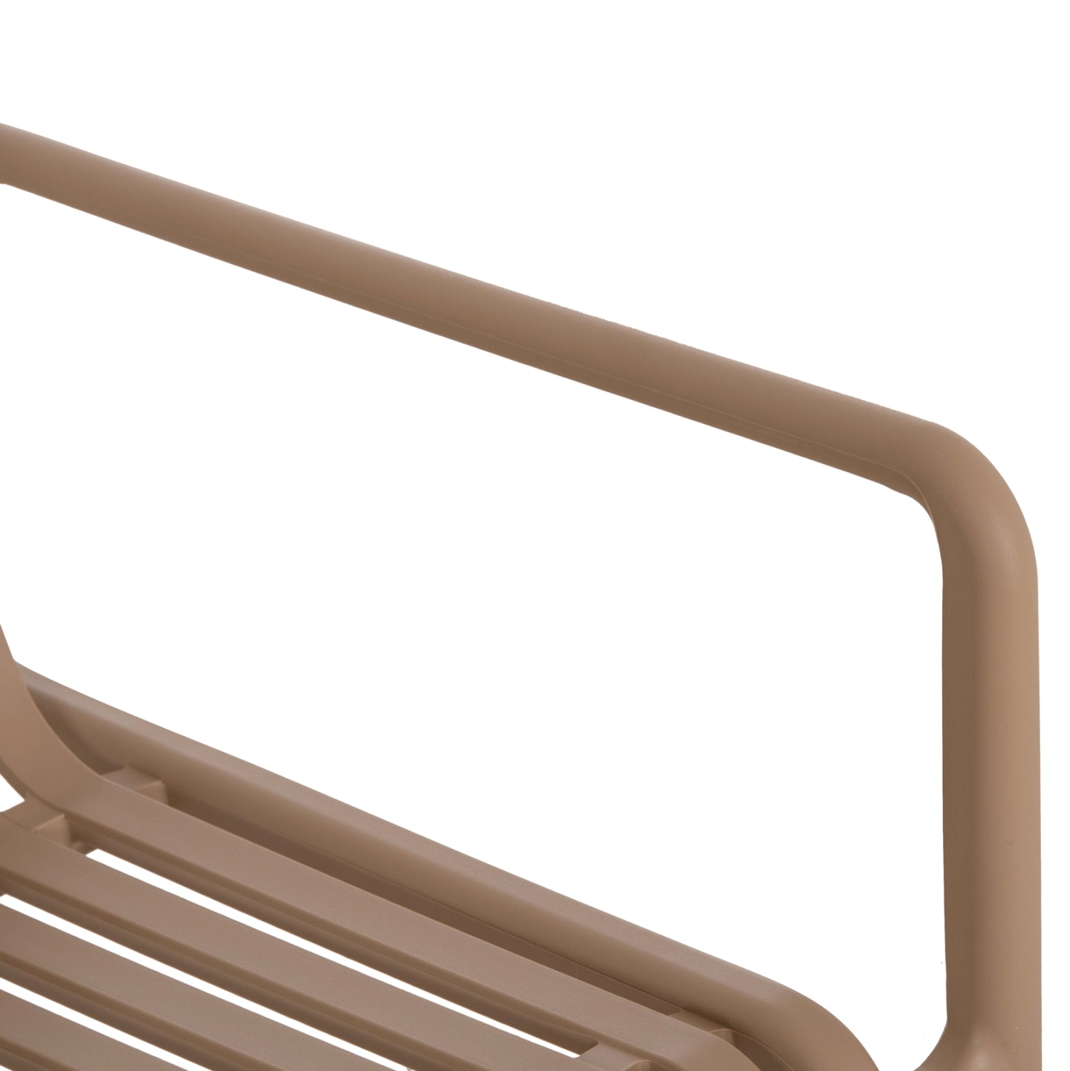 OUTDOOR LOUNGE ARMCHAIR MALEN HM6626.04 CAPPUCCINO POLYPROPYLENE 67x75x75Hcm