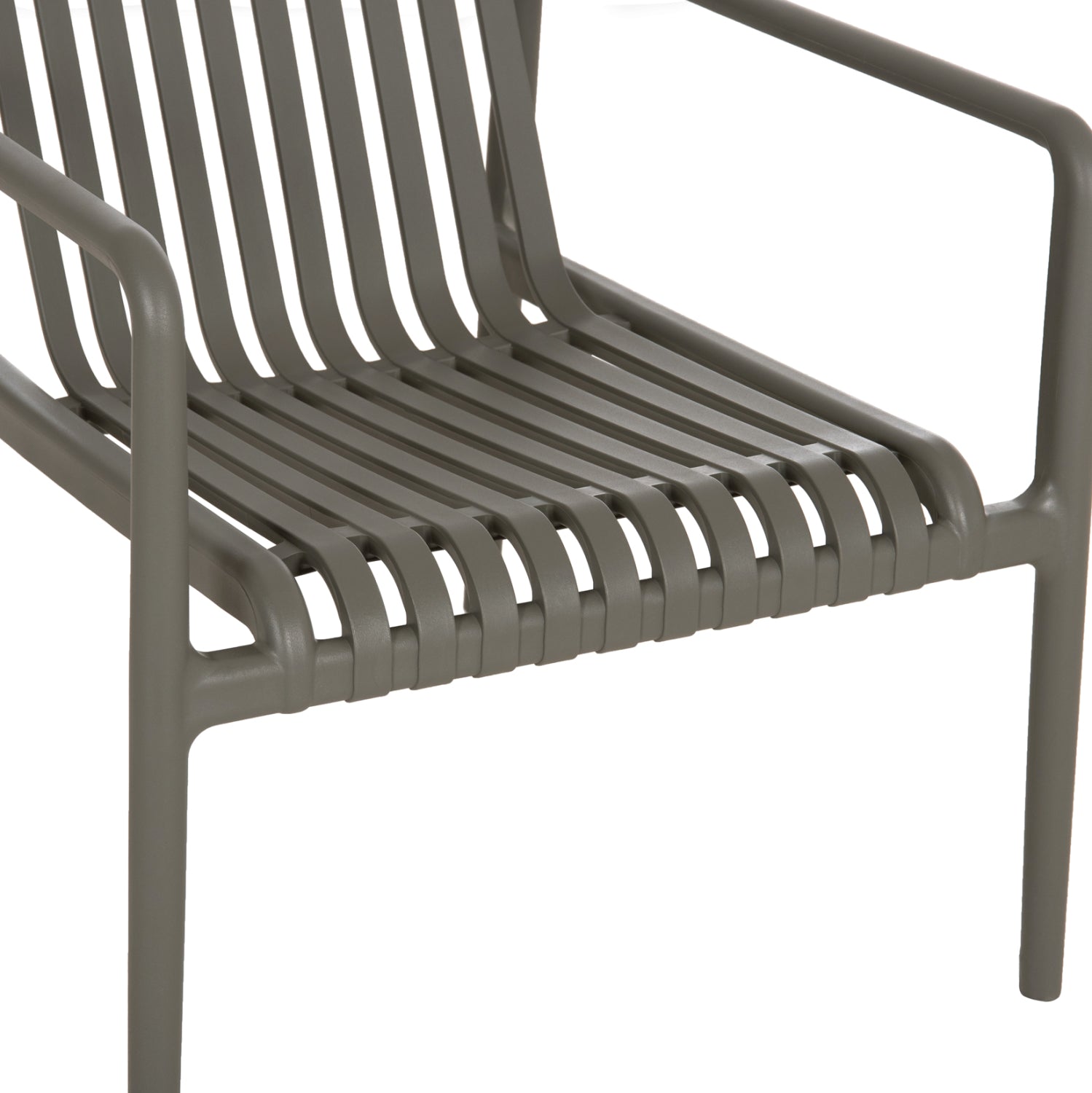 OUTDOOR LOUNGE ARMCHAIR MALEN HM6626.05 OLIVE GREEN POLYPROPYLENE 67x75x75Hcm