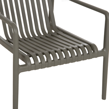 OUTDOOR LOUNGE ARMCHAIR MALEN HM6626.05 OLIVE GREEN POLYPROPYLENE 67x75x75Hcm