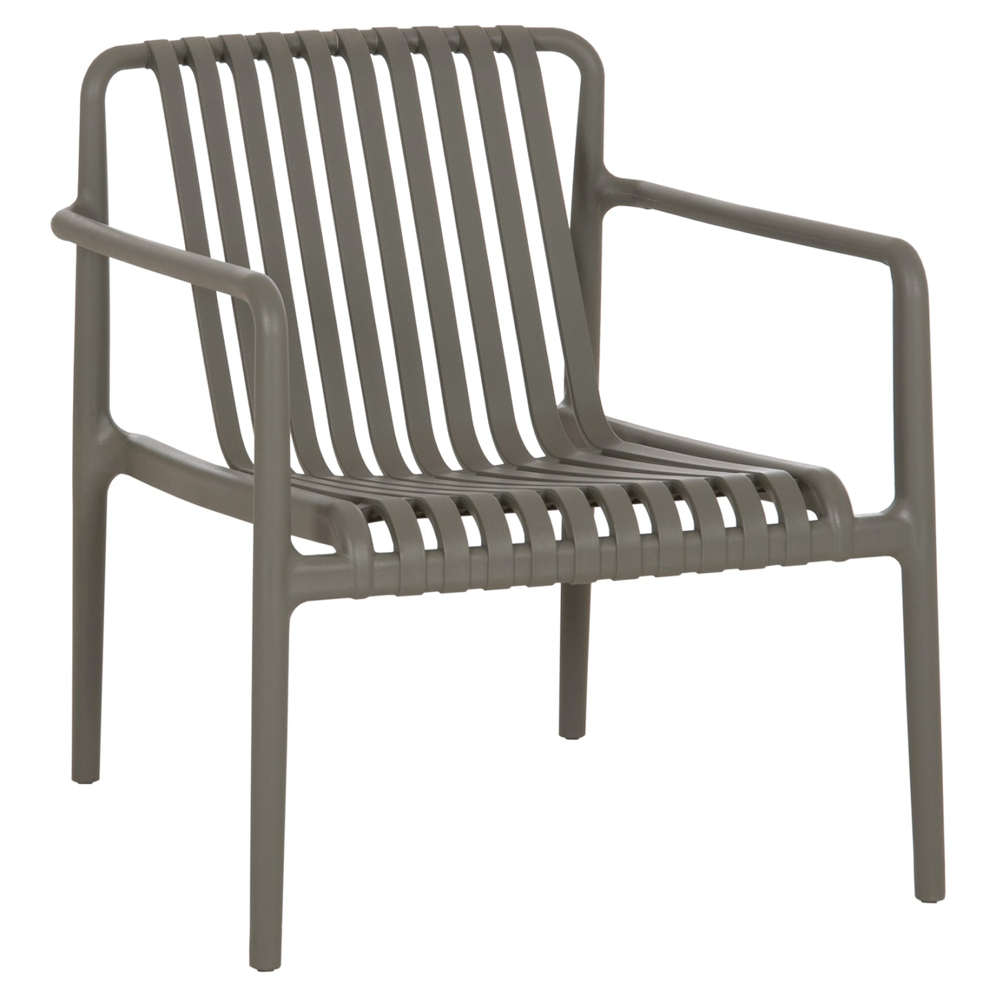 OUTDOOR LOUNGE ARMCHAIR MALEN HM6626.05 OLIVE GREEN POLYPROPYLENE 67x75x75Hcm