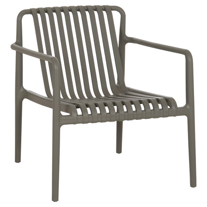 OUTDOOR LOUNGE ARMCHAIR MALEN HM6626.05 OLIVE GREEN POLYPROPYLENE 67x75x75Hcm