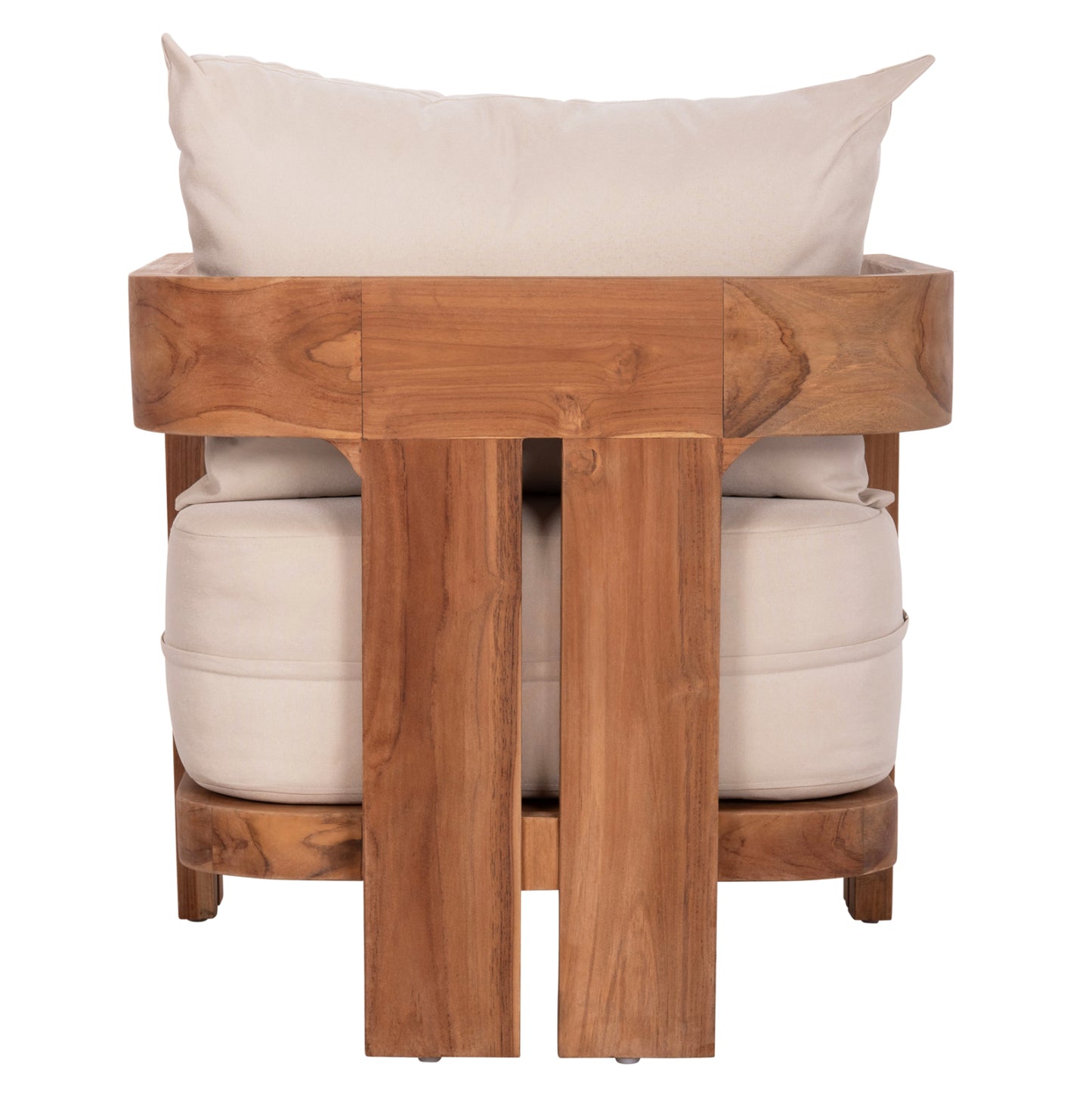LOUNGE ARMCHAIR SERIES KIOTO HM6380 TEAK WOOD IN NATURAL COLOR 70x74x72Hcm.