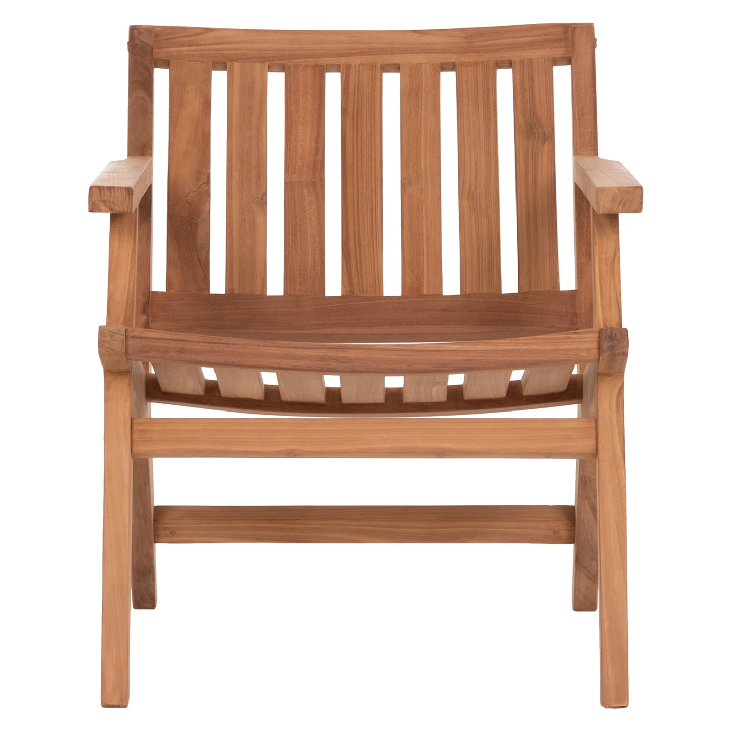 LOUNGE ARMCHAIR ARANIA HM6617 TEAK WOOD IN NATURAL 59x65x69Hcm.