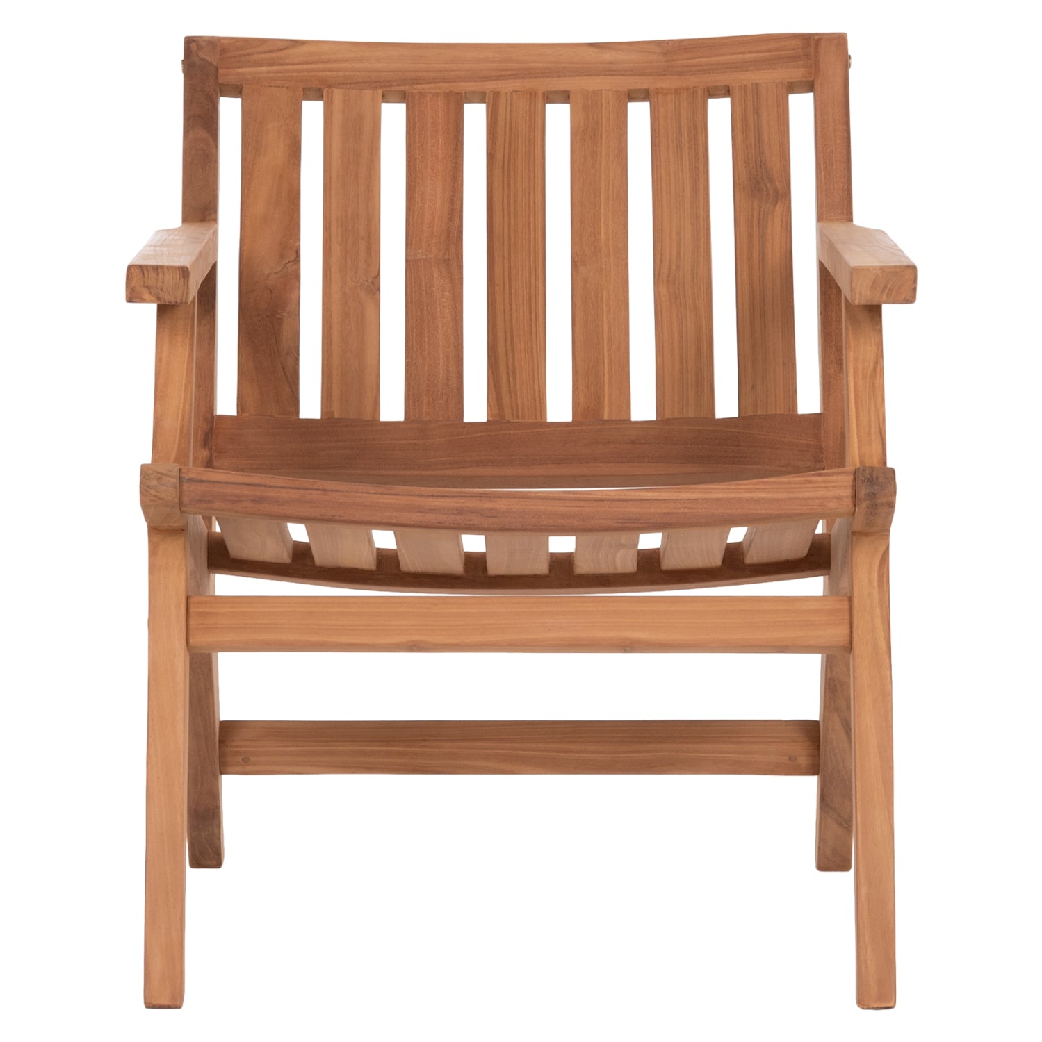 LOUNGE ARMCHAIR ARANIA HM6617 TEAK WOOD IN NATURAL 59x65x69Hcm.