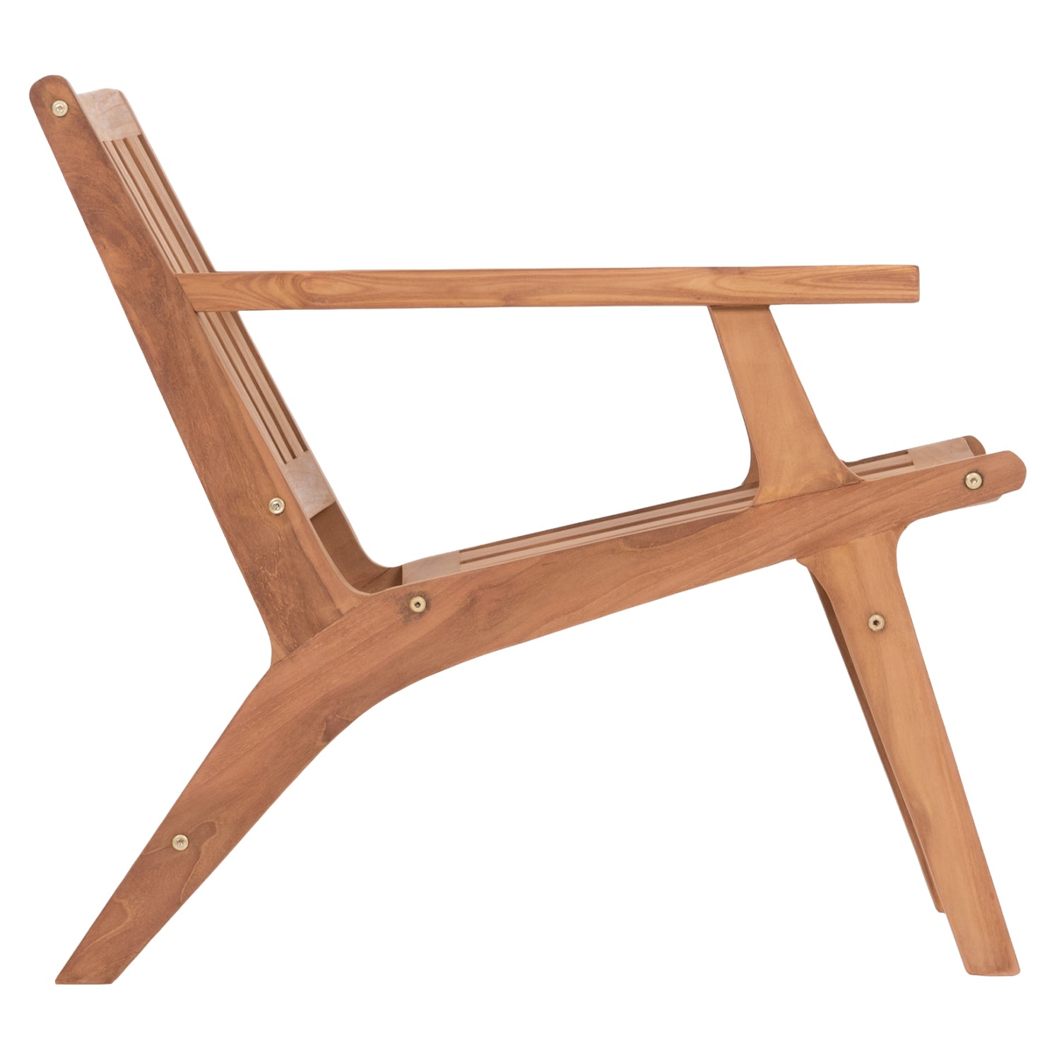 LOUNGE ARMCHAIR ARANIA HM6617 TEAK WOOD IN NATURAL 59x65x69Hcm.