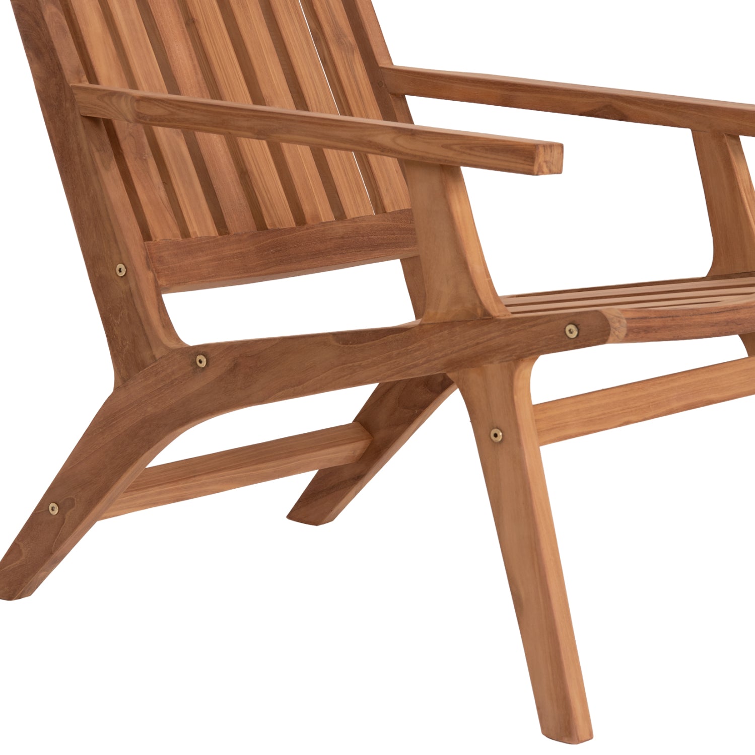 LOUNGE ARMCHAIR ARANIA HM6617 TEAK WOOD IN NATURAL 59x65x69Hcm.