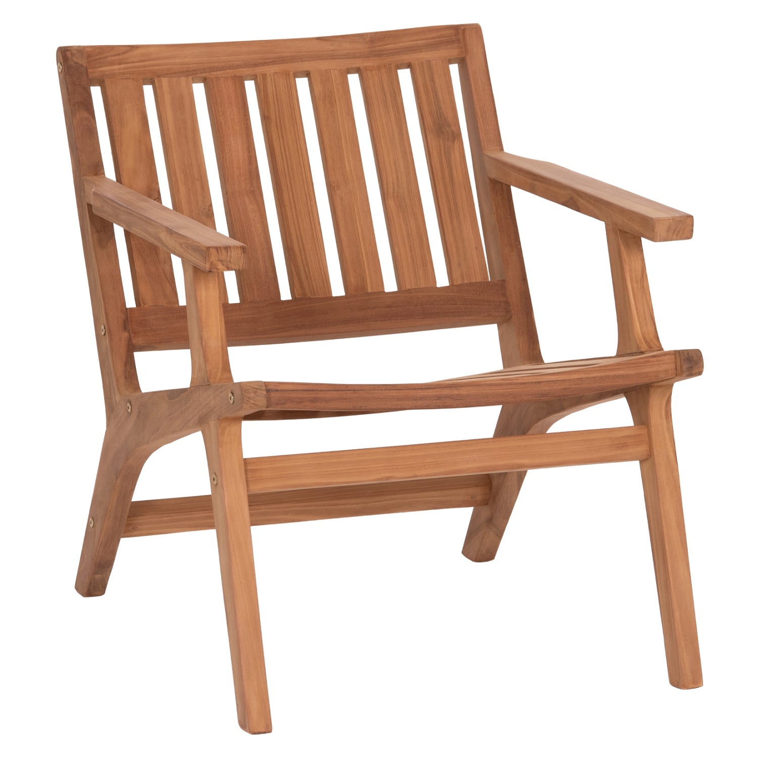 LOUNGE ARMCHAIR ARANIA HM6617 TEAK WOOD IN NATURAL 59x65x69Hcm.
