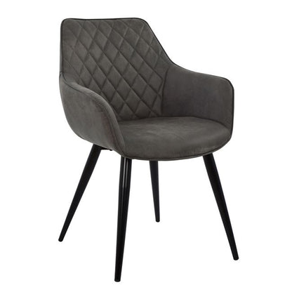 Armchair Mando HM8006.10 with grey Nubuck fabric 60x60x84cm