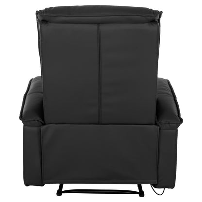 HM0026.01 Armchair Relax, massage mechanism, PU black 88x90x80 cm
