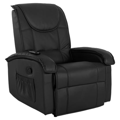 HM0026.01 Armchair Relax, massage mechanism, PU black 88x90x80 cm