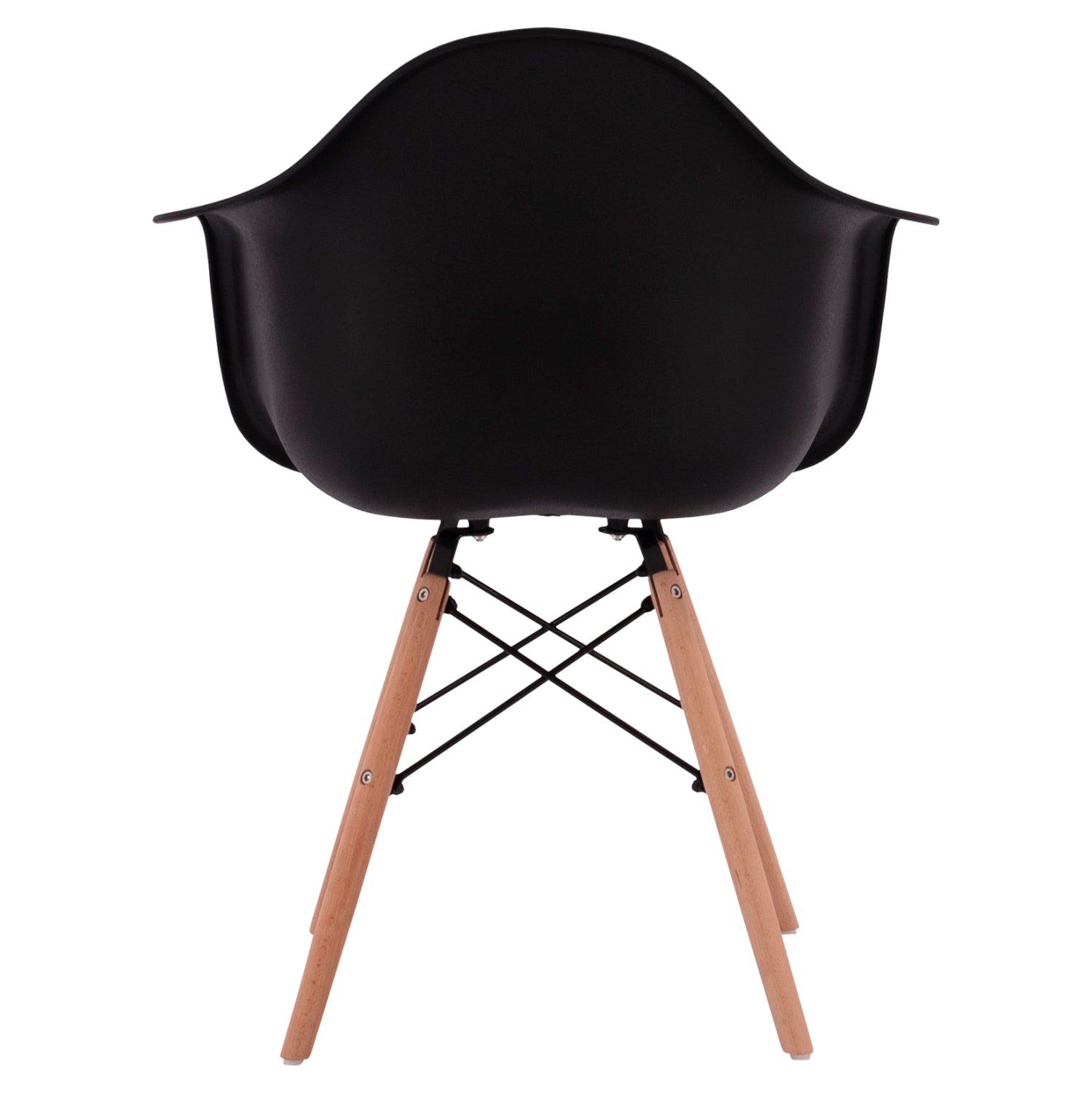 Armchair with wooden legs and black seat Mirto HM005.02 64x60x81 cm