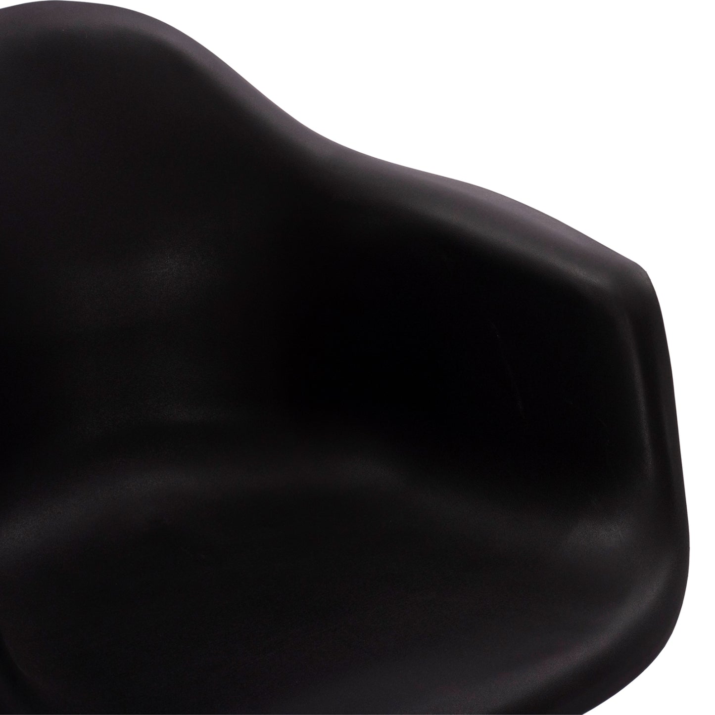 Armchair with wooden legs and black seat Mirto HM005.02 64x60x81 cm