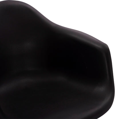 Armchair with wooden legs and black seat Mirto HM005.02 64x60x81 cm