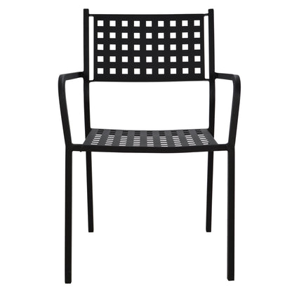 Armchair Metallic HM5031.01 Zeta in black matte 54x51x84Hcm