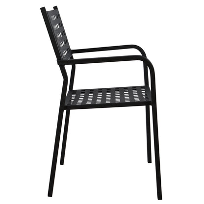 Armchair Metallic HM5031.01 Zeta in black matte 54x51x84Hcm