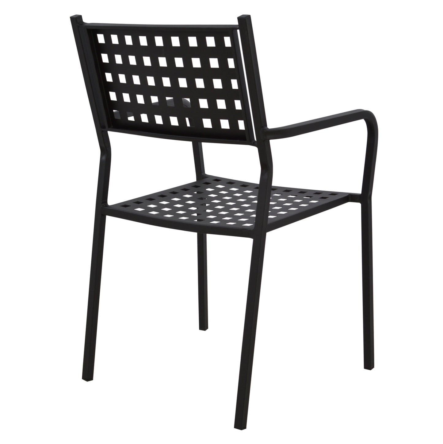 Armchair Metallic HM5031.01 Zeta in black matte 54x51x84Hcm