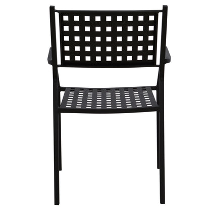 Armchair Metallic HM5031.01 Zeta in black matte 54x51x84Hcm