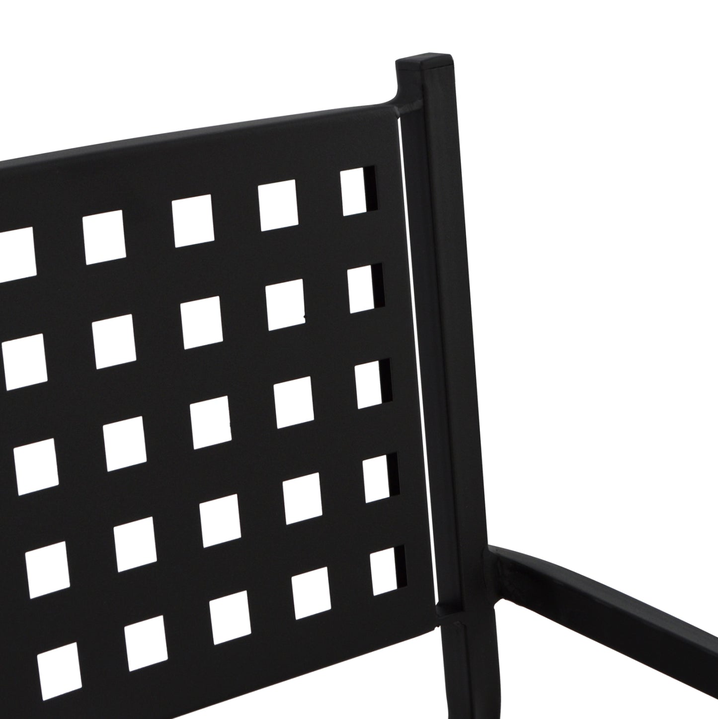 Armchair Metallic HM5031.01 Zeta in black matte 54x51x84Hcm