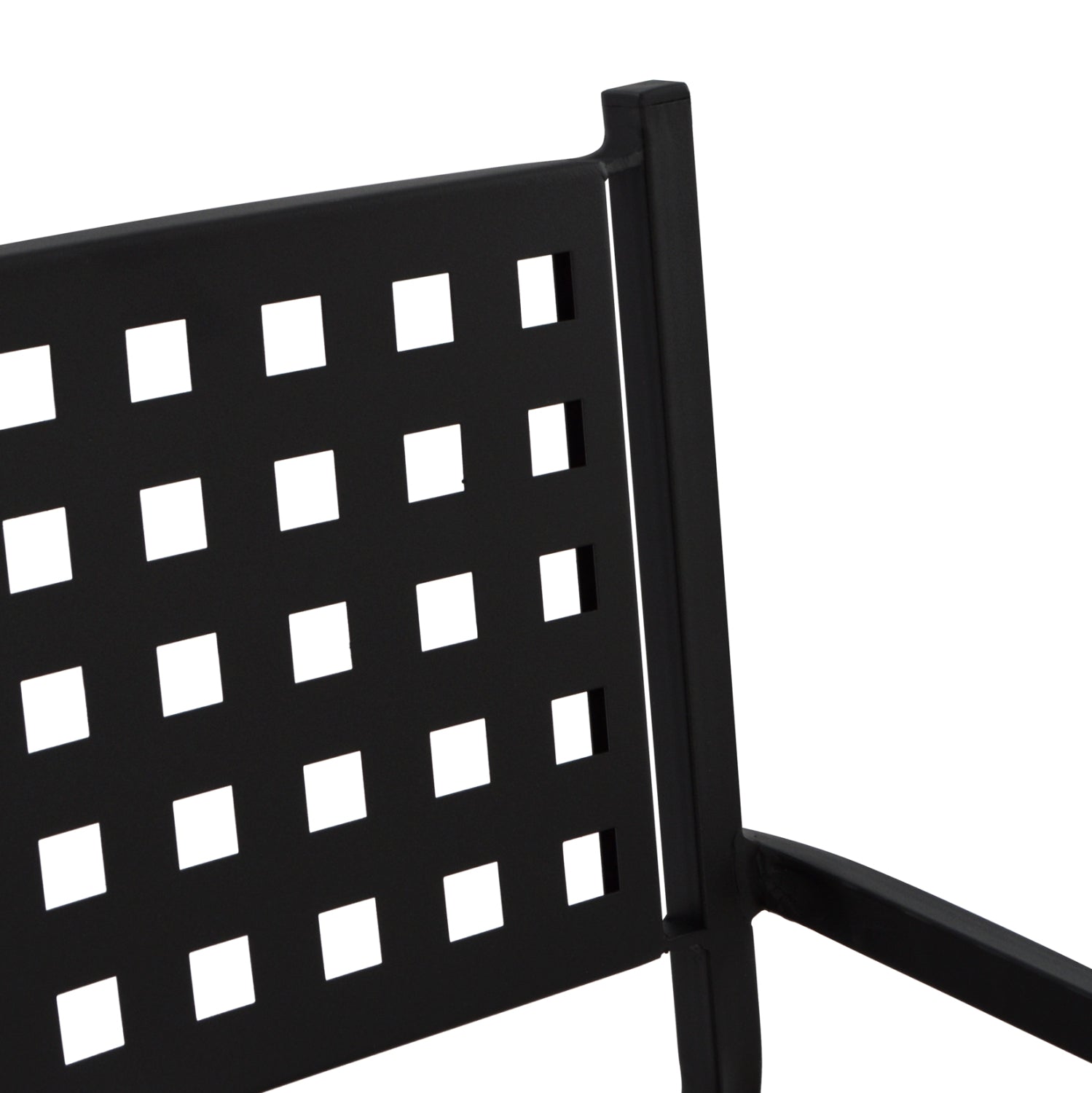 Armchair Metallic HM5031.01 Zeta in black matte 54x51x84Hcm