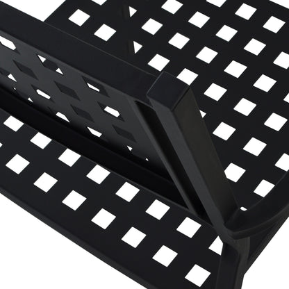 Armchair Metallic HM5031.01 Zeta in black matte 54x51x84Hcm