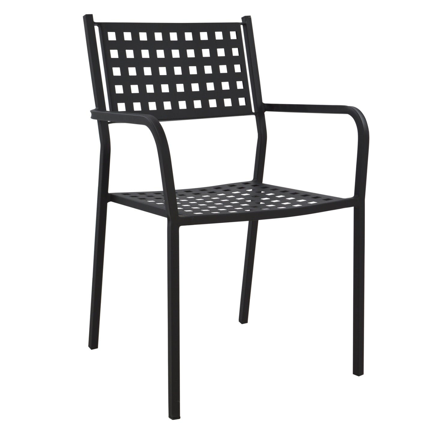 Armchair Metallic HM5031.01 Zeta in black matte 54x51x84Hcm