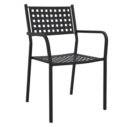 Armchair Metallic HM5031.01 Zeta in black matte 54x51x84Hcm