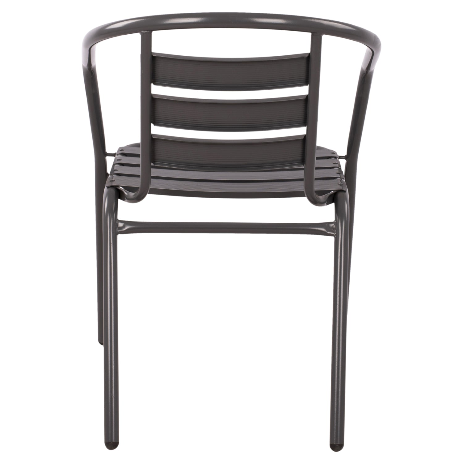 Armchair Laura Metallic Grey with aluminum slats HM5037.01