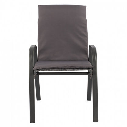 Armchair Leon Metallic grey withgrey pillow HM10573.01 54x70x93 cm.