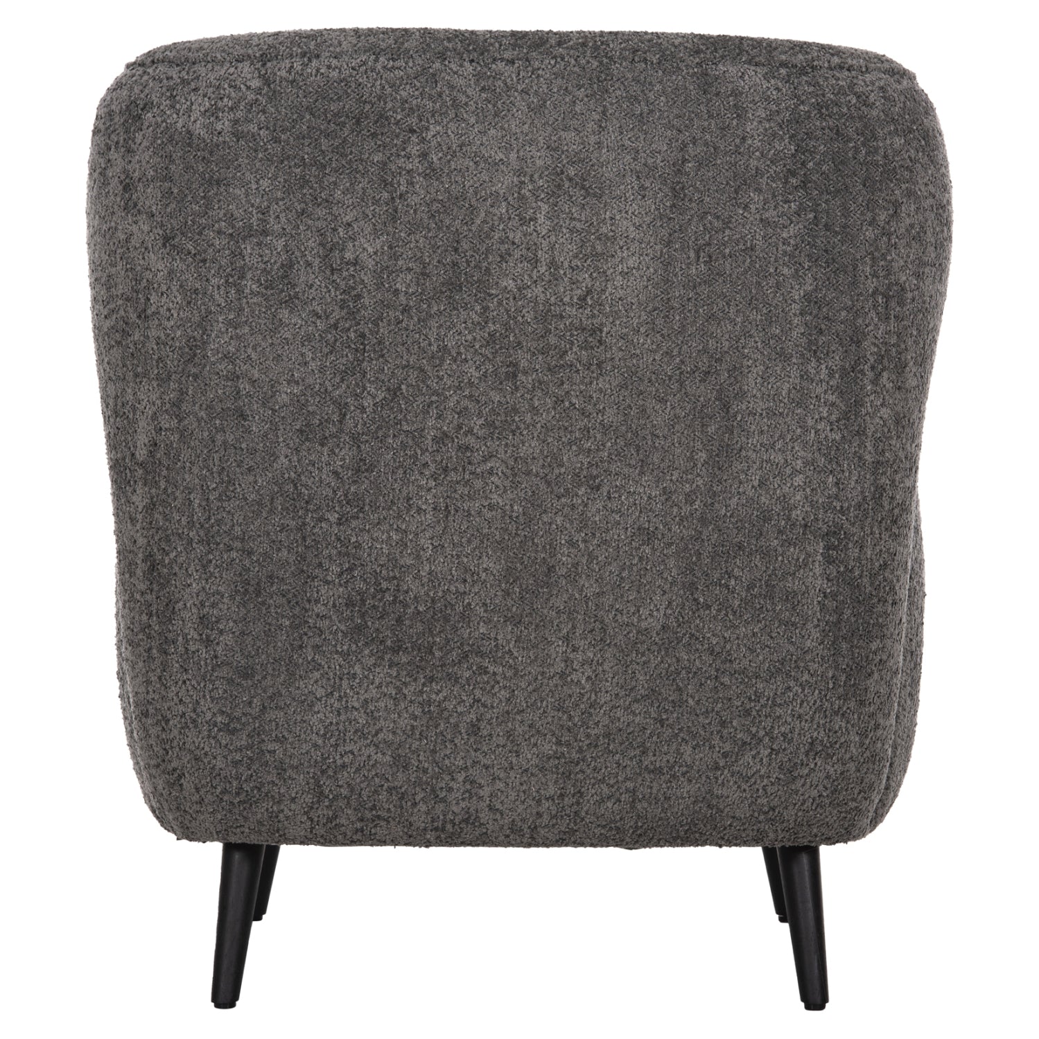 ARMCHAIR KRYLY HM9593.01 GREY BOUCLE FABRIC-BLACK WOODEN LEGS 83x87x89Hcm.