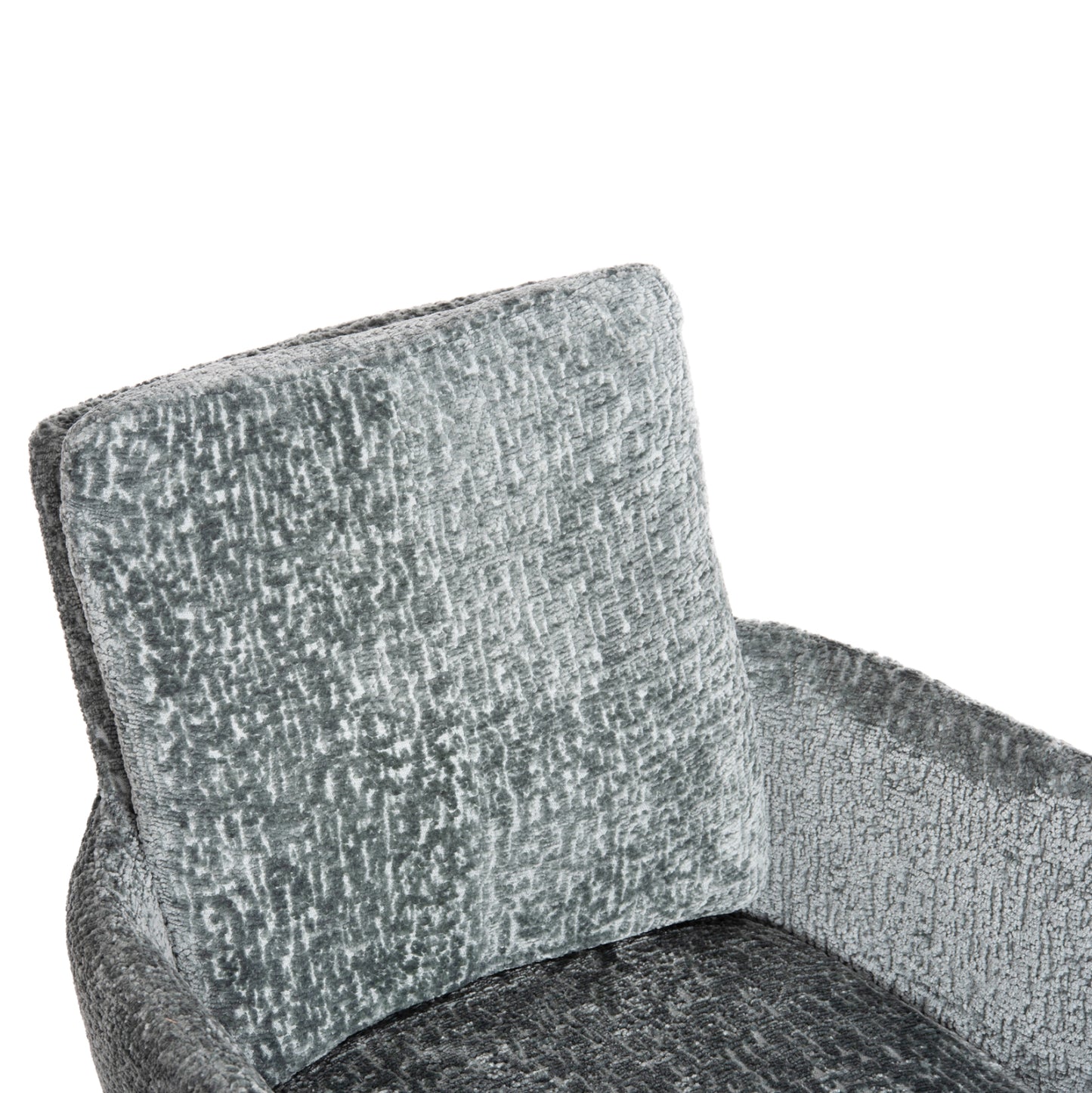 DINING ARMCHAIR SWIVEL BLANS HM9942.03 MINT BOUCLE FABRIC-METAL LEGS 62x60x90Hcm.