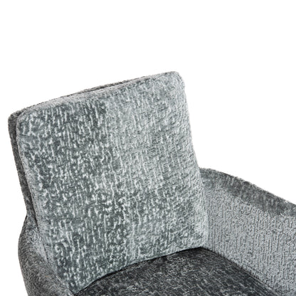 DINING ARMCHAIR SWIVEL BLANS HM9942.03 MINT BOUCLE FABRIC-METAL LEGS 62x60x90Hcm.