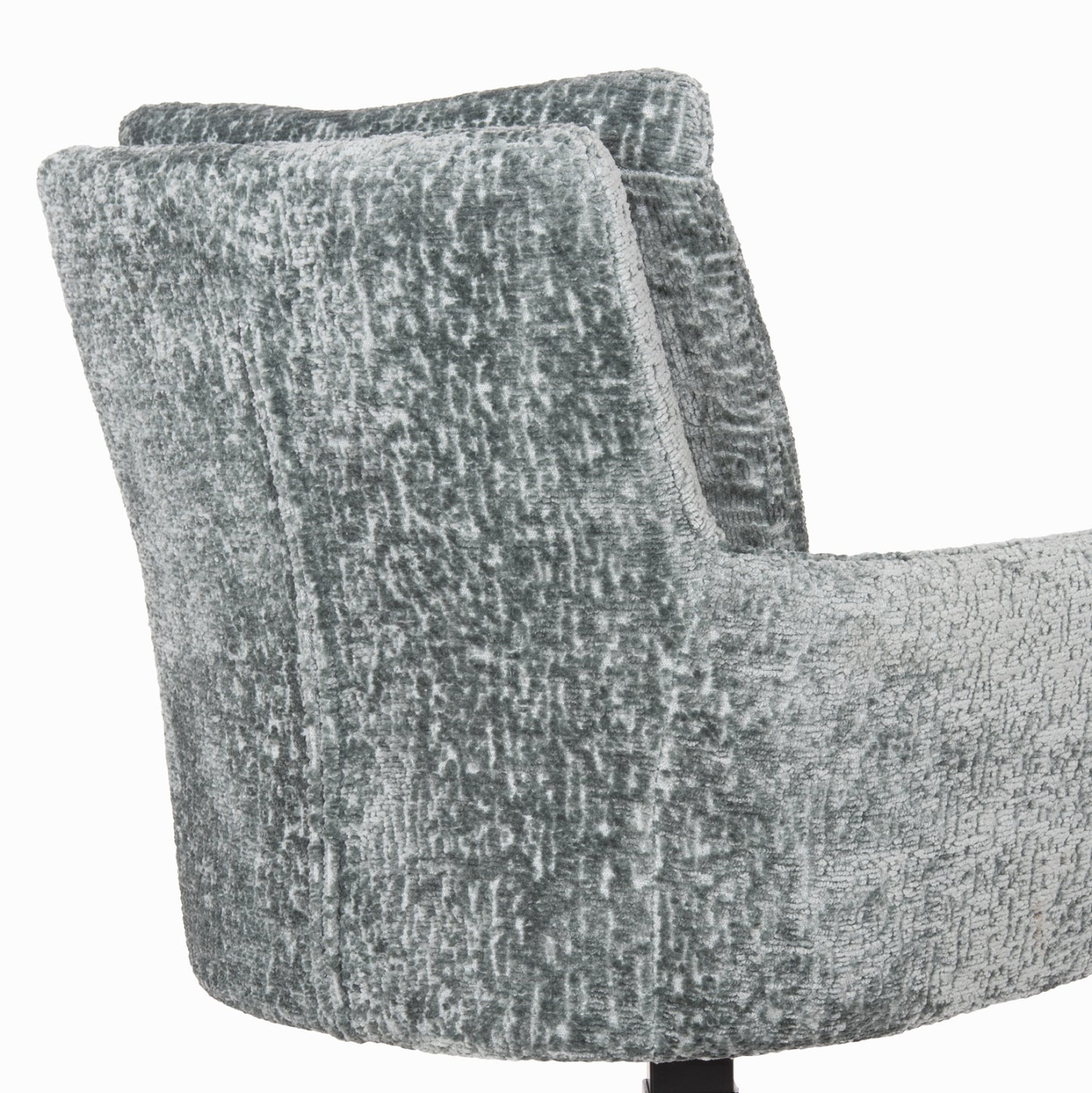 DINING ARMCHAIR SWIVEL BLANS HM9942.03 MINT BOUCLE FABRIC-METAL LEGS 62x60x90Hcm.