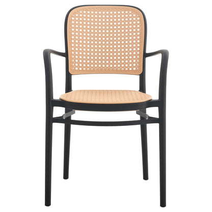ARMCHAIR POLYPROPYLENE FLOW HM5938.02 BLACK AND BEIGE 55x53x86Hcm.