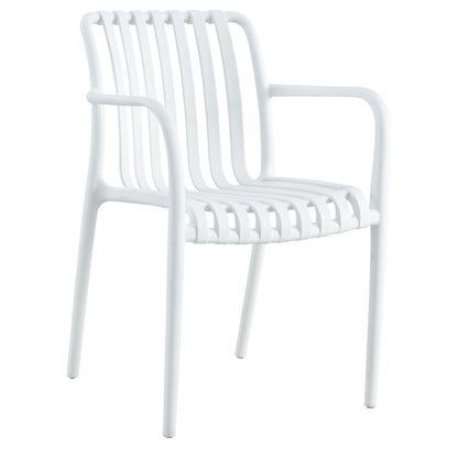 ARMCHAIR POLYPROPYLENE TIPPY HM5940.01 WHITE 55x55x81Hcm.