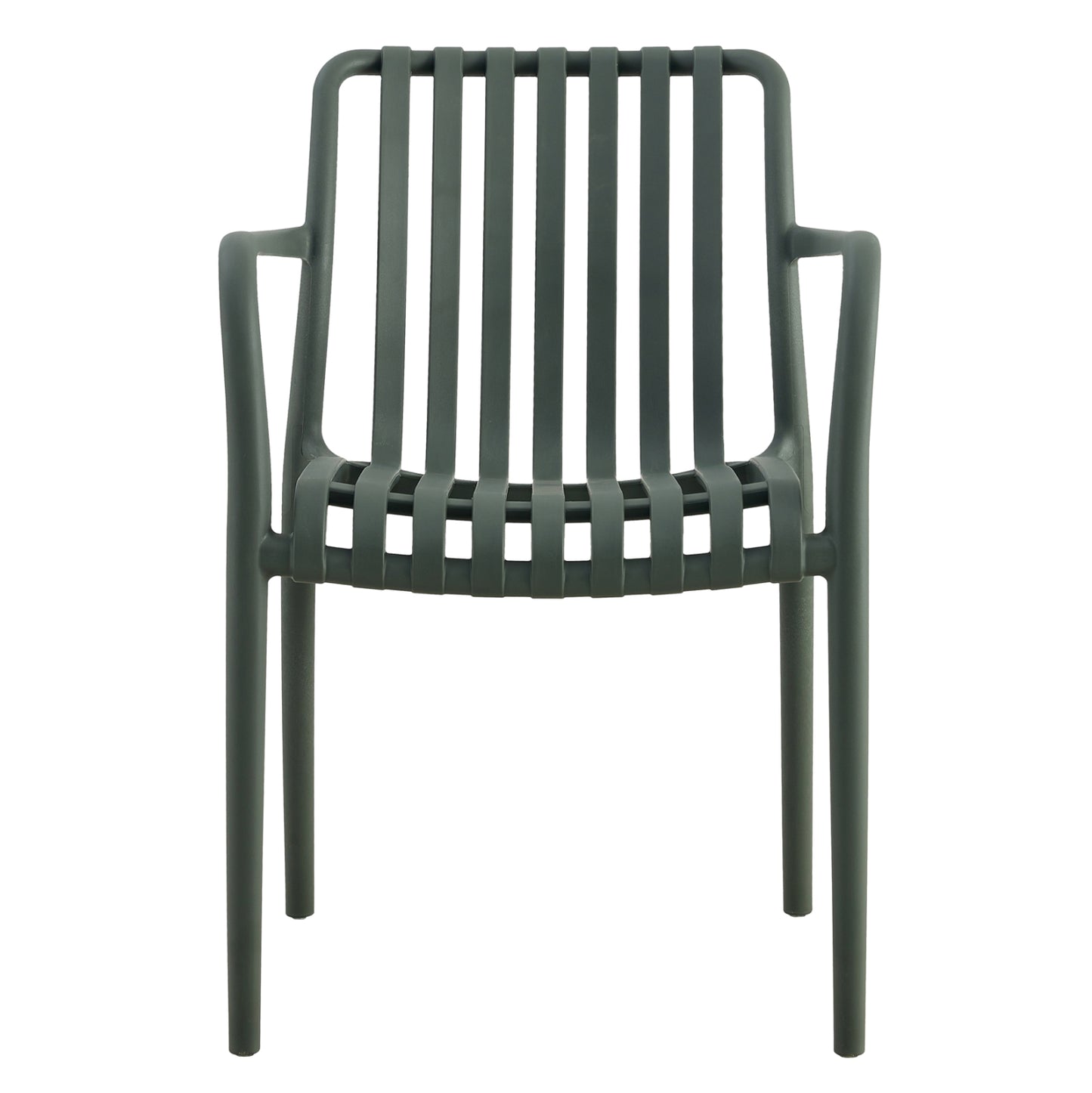 ARMCHAIR POLYPROPYLENE TIPPY HM5940.07 DARK OLIVE 55x55x81Hcm.