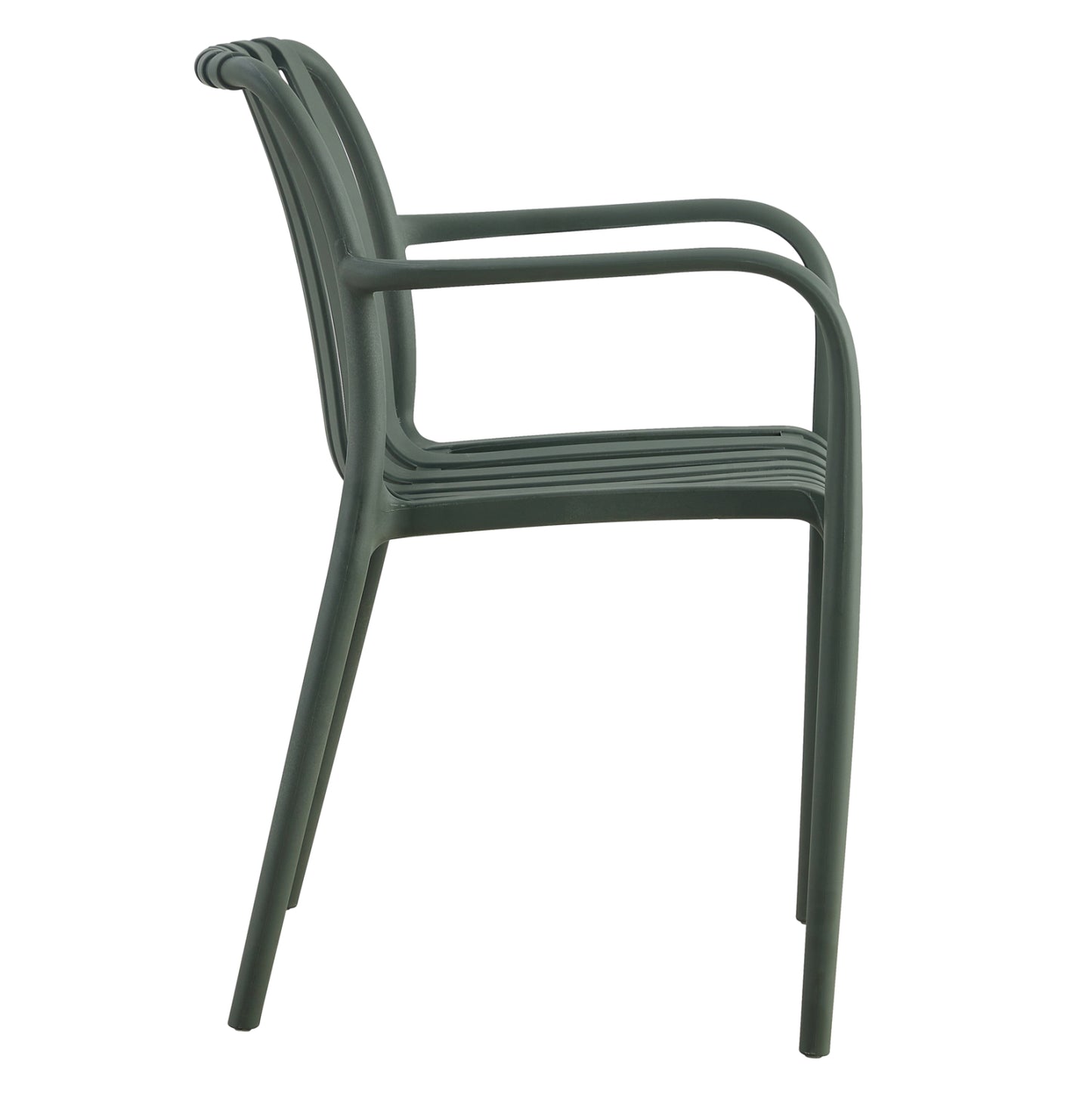 ARMCHAIR POLYPROPYLENE TIPPY HM5940.07 DARK OLIVE 55x55x81Hcm.