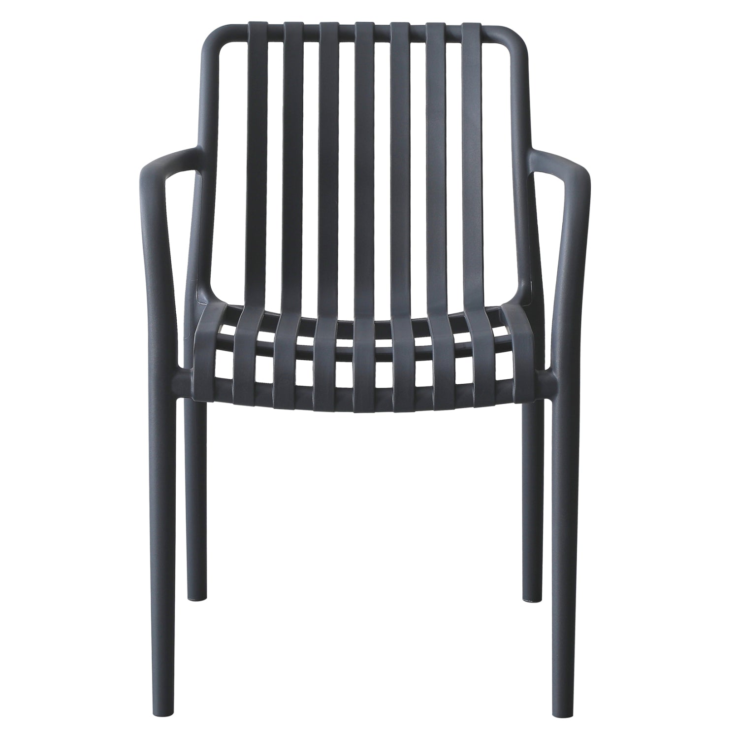 POLYPROPYLENE ARMCHAIR TIPPY HM5940.10 DARK GREY 55x55x81Hcm.
