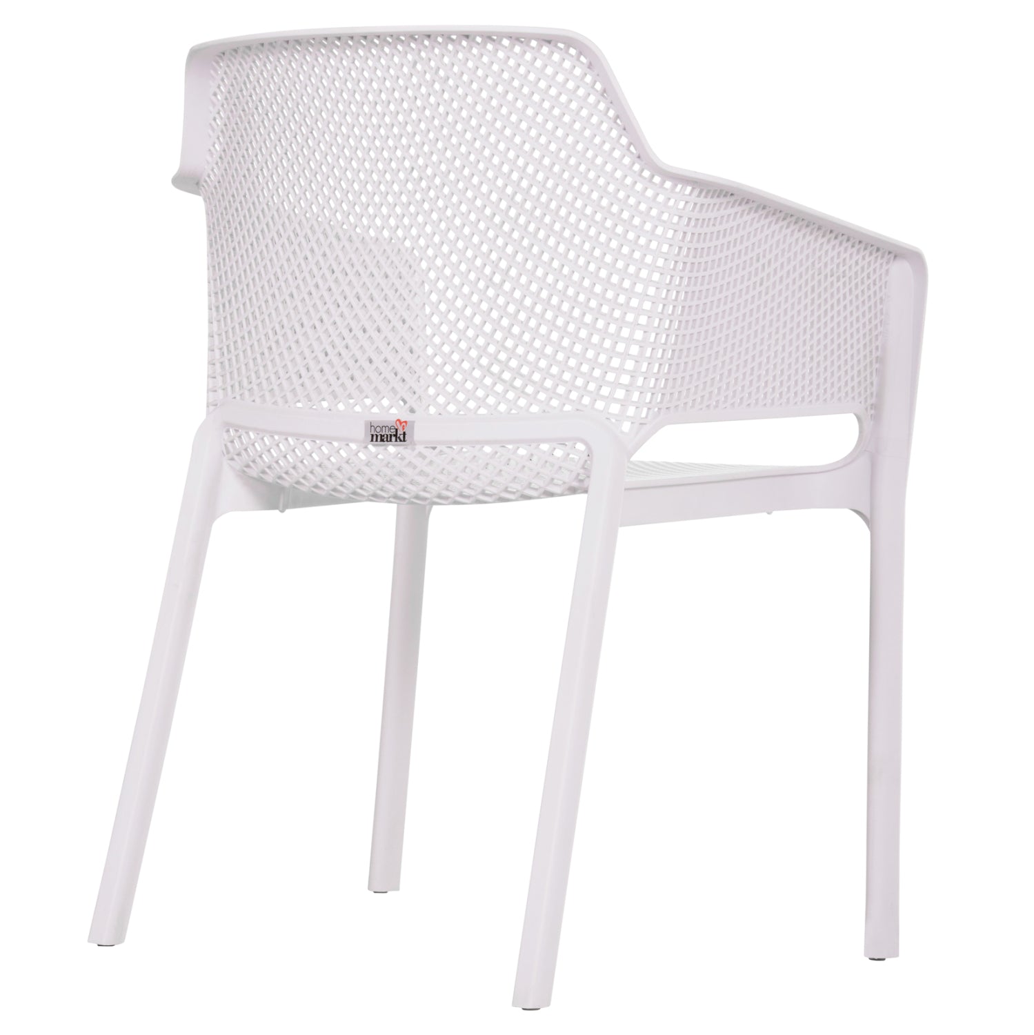 ARMCHAIR POLYPROPYLENE JOHN HM6103.01 WHITE 59x58x79.5Hcm.